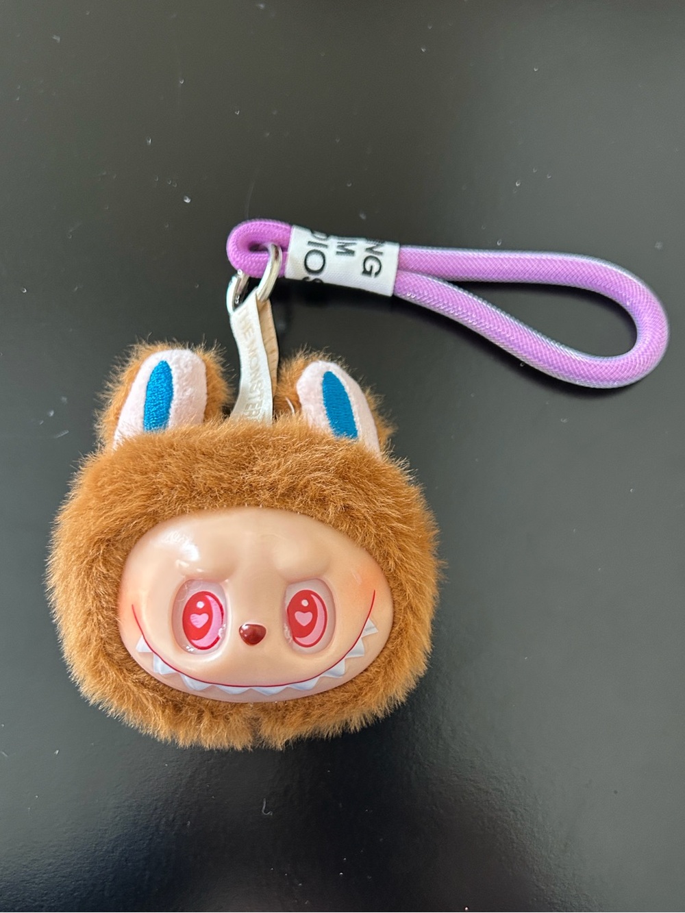 Labubu Little Monster Singing Light Up Bagcharm - Light Brown